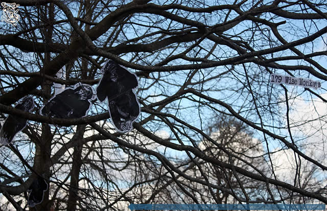 ★ Dansk Graffiti 1984-2013 ★ 179 Wise Monkeys... Print on paper and laminate by DoggieDoe and Motus - The Dark Roses - KUNSTEN, Aalborg Museum, Aalborg, Jutland, Denmark 23. March - 16. June 2013